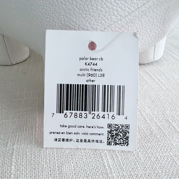 NWT Kate Spade New York Arctic Friends Polar Bear Crossbody Leather Bag - Picture 8 of 12